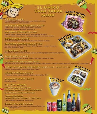Menu photo 1 Tacos El Unico Lindsay, OK Menu photo 1 Tacos El Unico Lindsay, OK