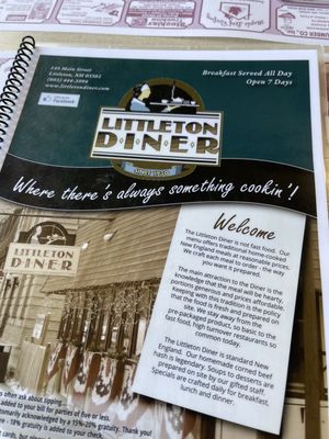 Menu photo 3 Littleton Diner Littleton, NH