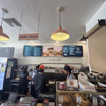 Uptown Provisions - View of the counter where you order. Quick turnaround for a busy, busy sandwich shop. - Sandwiches Near Me - Whittier, California Uptown Provisions - View of the counter where you order. Quick turnaround for a busy, busy sandwich shop. - Sandwiches Near Me - Whittier, California