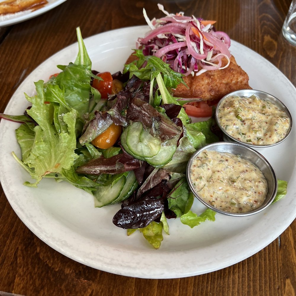 Moreland's Tavern - Fried catfish sandwich without the bun (4/5) - American Near Me - Washington, DC, District of Columbia Moreland's Tavern - Fried catfish sandwich without the bun (4/5) - American Near Me - Washington, DC, District of Columbia