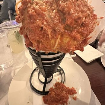 Amano - Fat baby spaghetti and meatball - Pizza Near Me - Las Vegas, Nevada