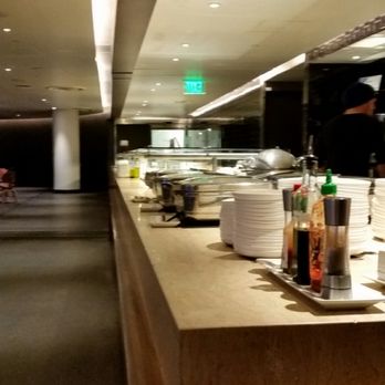 Oneworld Business Lounge - LAX - Buffet line - Airport Lounges Near Me - Los Angeles, California