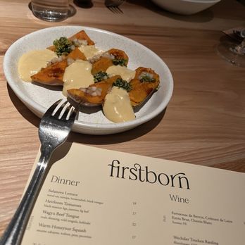 Firstborn - Seasonal Warm Honeynut Squash - Chinese Near Me - Los Angeles, California