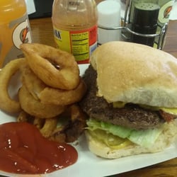 Sgs Causeway Bait & Tackle - After a hard morning catching Croakers, nothing so good as a bacon cheeseburger