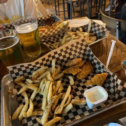 This is the chicken tenders and fries. This is the chicken tenders and fries.