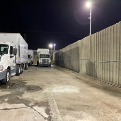 High Impact Truck Driving Academy - Night time at High Impact Academy yard.