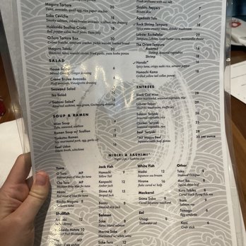 The Orient - Sushi menu - Sushi Bars Near Me - Atlanta, Georgia
