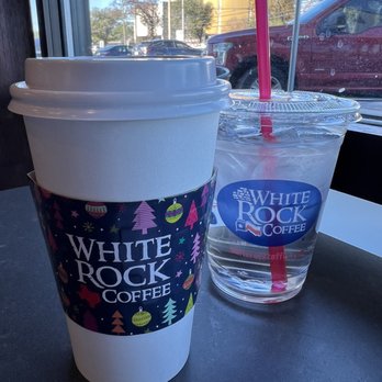 White Rock Coffee - Preston Hollow - Peppermint mocha latte - Coffee & Tea Near Me - Dallas, Texas