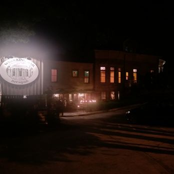 Wrecking Bar Brewpub - exterior at night - Brewpubs Near Me - Atlanta, Georgia