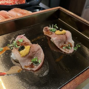 Chubby Cattle - Wagyu Uni Caviar Nigiri - Barbeque Near Me - Cerritos, California