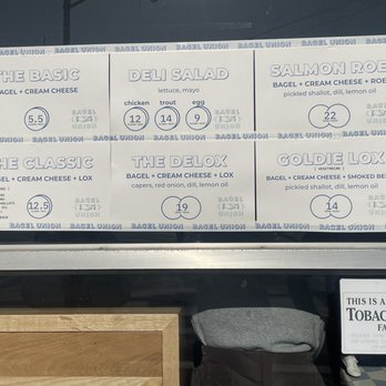 Bagel Union - menu - Bagels Near Me - Webster Groves, Missouri
