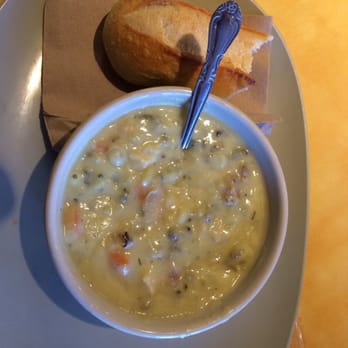 Panera Bread - Creamy Chicken and Wild Rice Soup. - Salad Near Me - Avon, Ohio Panera Bread - Creamy Chicken and Wild Rice Soup. - Salad Near Me - Avon, Ohio