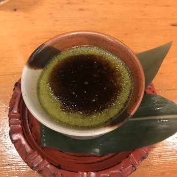 Soba-ya - Green tea creme brûlée - Japanese Near Me - New York, New York Soba-ya - Green tea creme brûlée - Japanese Near Me - New York, New York