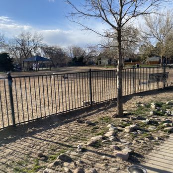 Fuller Dog Park - Small dog side looking into the big dog side - Dog Parks Near Me