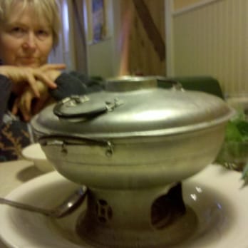 The Woodsman - Tom Kha Soup (with flames!) - Thai Near Me - Philomath, Oregon