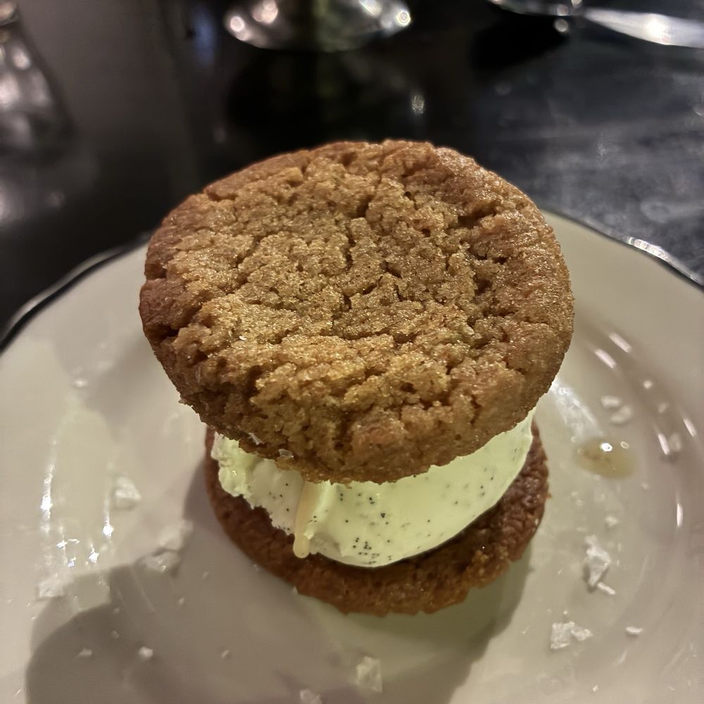 Brown butter cookie ice cream sandwich Brown butter cookie ice cream sandwich