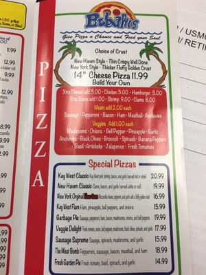 Menu photo 1 Bobalou's Key West, FL