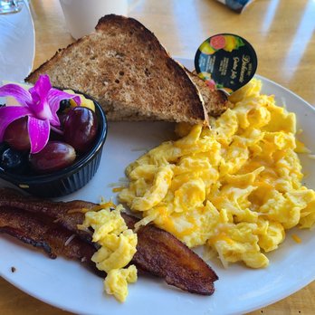 Island Lava Java - Traditional breakfast with fruit. So good - American Near Me - Kailua Kona, Hawaii