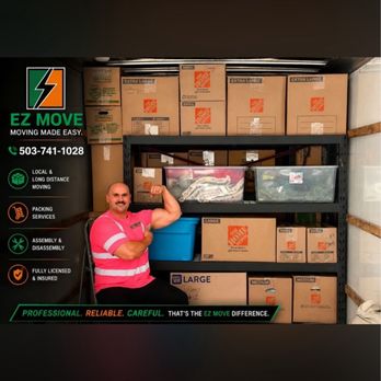 EZ Move - Owner on a customers move - Movers Near Me - Astoria, Oregon