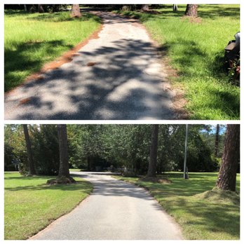 Curb Appeal Outdoor Services - two different views of a driveway - Lawn Services Near Me Curb Appeal Outdoor Services - two different views of a driveway - Lawn Services Near Me