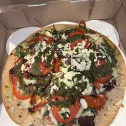 Kosmic Karma GF (w/ vegan cheese and ribeye) Kosmic Karma GF (w/ vegan cheese and ribeye)