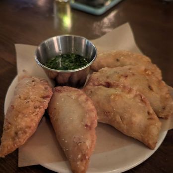 DAMA - Empanadas- make sure you add the sauce that it comes with. The Vinegar and Spice makes all things nice. - Latin American Near Me - Los Angeles, California DAMA - Empanadas- make sure you add the sauce that it comes with. The Vinegar and Spice makes all things nice. - Latin American Near Me - Los Angeles, California