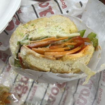 Sourdough - This is the veggie sandwich. It is mostly carrots, very little tomato, and they didn't add the avocado. Not worth $14 - Salad Near Me - Rancho Cucamonga, California Sourdough - This is the veggie sandwich. It is mostly carrots, very little tomato, and they didn't add the avocado. Not worth $14 - Salad Near Me - Rancho Cucamonga, California