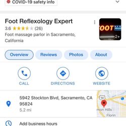 Foot and Body Reflexology - Their address and contact number