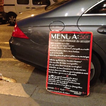 Bistrot Paul Bert - The menu - Bistros Near Me - Paris, 75