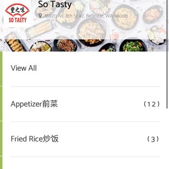 So Tasty - Initial Website Menu Screen - Noodles Near Me - Bellevue, Washington So Tasty - Initial Website Menu Screen - Noodles Near Me - Bellevue, Washington