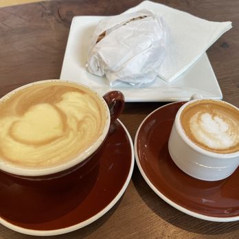 The Creperie Cafe - Tumeric latte, cortado, pear gouda panini - Creperies Near Me - Seaside, California The Creperie Cafe - Tumeric latte, cortado, pear gouda panini - Creperies Near Me - Seaside, California