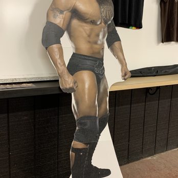 Snackdown Grille - a cardboard cutout of a wrestler - Hot Dogs Near Me - Quakertown, Pennsylvania Snackdown Grille - a cardboard cutout of a wrestler - Hot Dogs Near Me - Quakertown, Pennsylvania