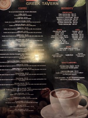 Menu photo 1 Greek Tavern Gainesville, GA