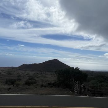 Bullys Burgers - Cinder cone across the way. - New American Near Me - Kula, Hawaii