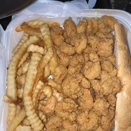 Shrimp poboy Shrimp poboy