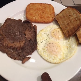 Orchard Cafe - Steak and eggs, for price point don't be expecting anything thick, looks like Korean BBQ steak, seasoned - Breakfast & Brunch Near Me - Odenton, Maryland Orchard Cafe - Steak and eggs, for price point don't be expecting anything thick, looks like Korean BBQ steak, seasoned - Breakfast & Brunch Near Me - Odenton, Maryland