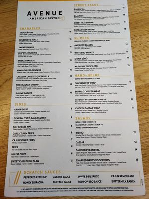 Menu photo 8 Avenue American Bistro Wayne, MI Menu photo 8 Avenue American Bistro Wayne, MI
