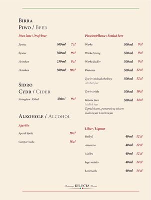 Menu photo 2 Delecta Kraków, MA
