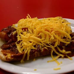 Get the chili cheese dog with everything. Mustard, relish, onions, & tomatoes. The best ever!