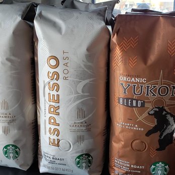 Starbucks - coffee bags lined up on a shelf - Coffee & Tea Near Me - Reno, Nevada