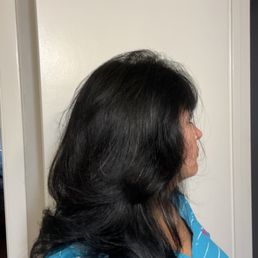Fresh hair cut, style, color