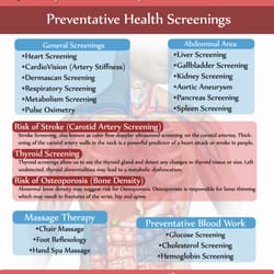 Vital Scan - A complete list of our screenings and services.