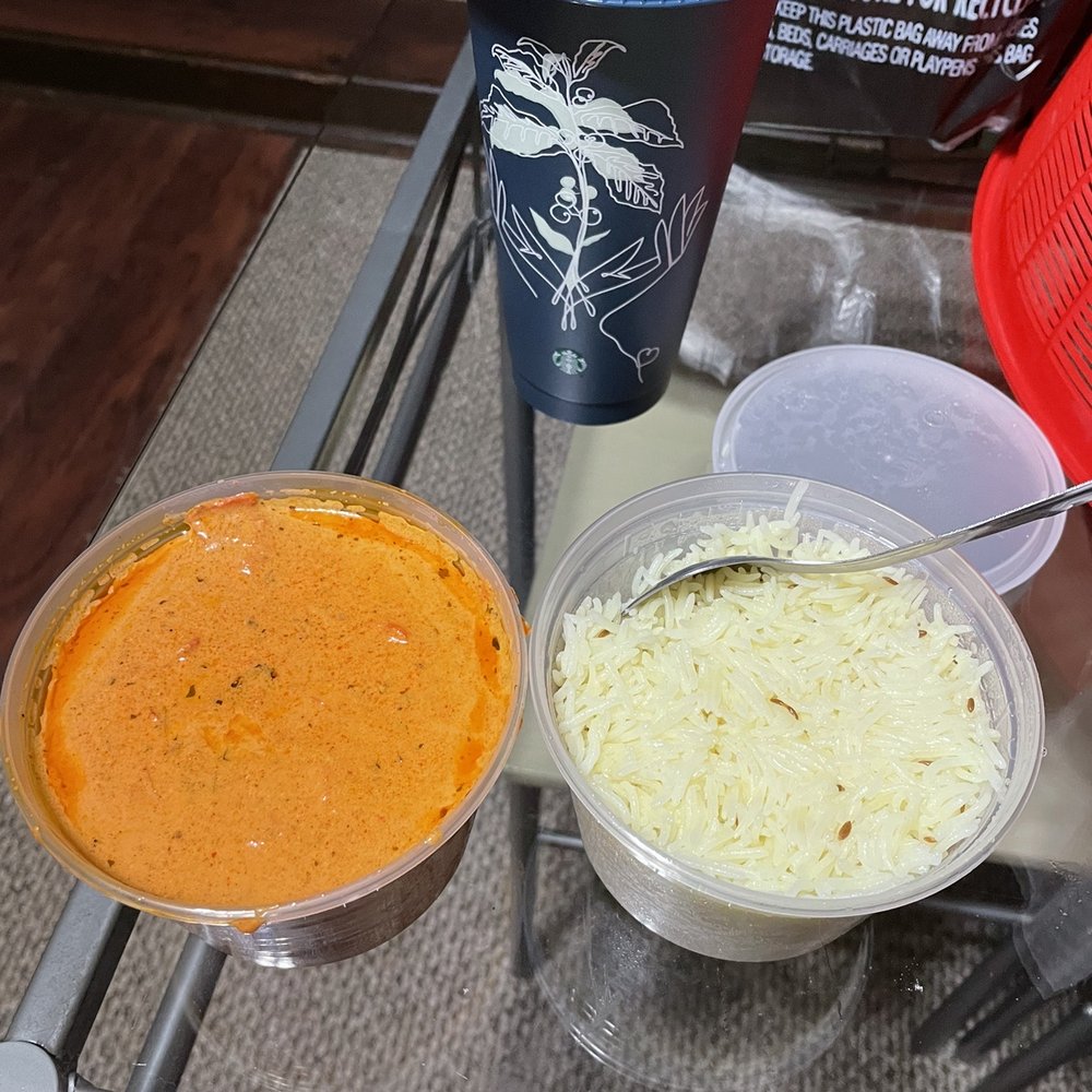 India Palace - Butter chicken (rice that came with it) - Indian Near Me - Greenville, South Carolina