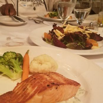 Celestino Restaurant - My salad with a ' side' of salmon. - Italian Near Me - Pasadena, California Celestino Restaurant - My salad with a ' side' of salmon. - Italian Near Me - Pasadena, California