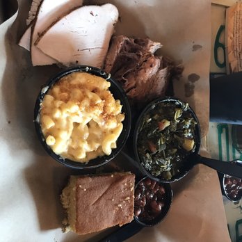 Mission BBQ - Meat sampler w/ Mac and Collards - American Near Me - Jacksonville, Florida Mission BBQ - Meat sampler w/ Mac and Collards - American Near Me - Jacksonville, Florida