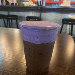 Ube cold foam Vietnamese coffee Ube cold foam Vietnamese coffee