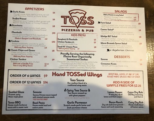 Menu photo 5 Toss Pizzeria & Pub Austin, TX Menu photo 5 Toss Pizzeria & Pub Austin, TX