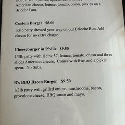 Ernie B's - Menu