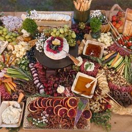 Check out this amazing grazing table. Check out this amazing grazing table.