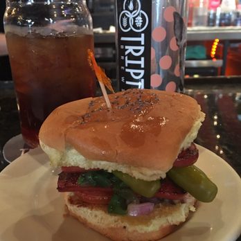 Seven Saints - Amazing Chicago hot dog style slider. It was beautifully constructed. The poppyseed son the slider bun ere a really nice touch. - American Near Me - Champaign, Illinois Seven Saints - Amazing Chicago hot dog style slider. It was beautifully constructed. The poppyseed son the slider bun ere a really nice touch. - American Near Me - Champaign, Illinois